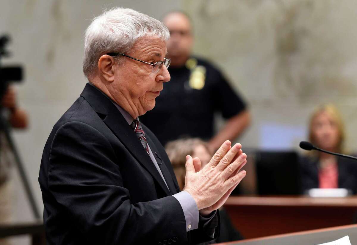 Steven Wise, founder and president of the Nonhuman Rights Project, presents his case before the Appellate Division panel on behalf of "Tommy," a chimpanzee Wednesday afternoon, Oct. 8, 2014, in Albany, N.Y. Wise believes the ape should be legally declared a person. (Skip Dickstein/Times Union archive)