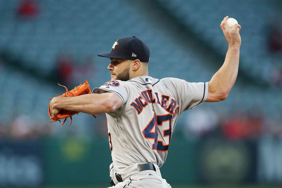 Astros starter Lance McCullers Jr. had fleeting success with his curveball in Monday's loss to the Angels.