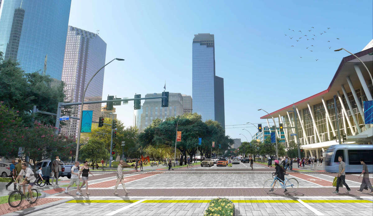 Bagby Street will be reimagined as an "experience" for pedestrians and bicyclists.