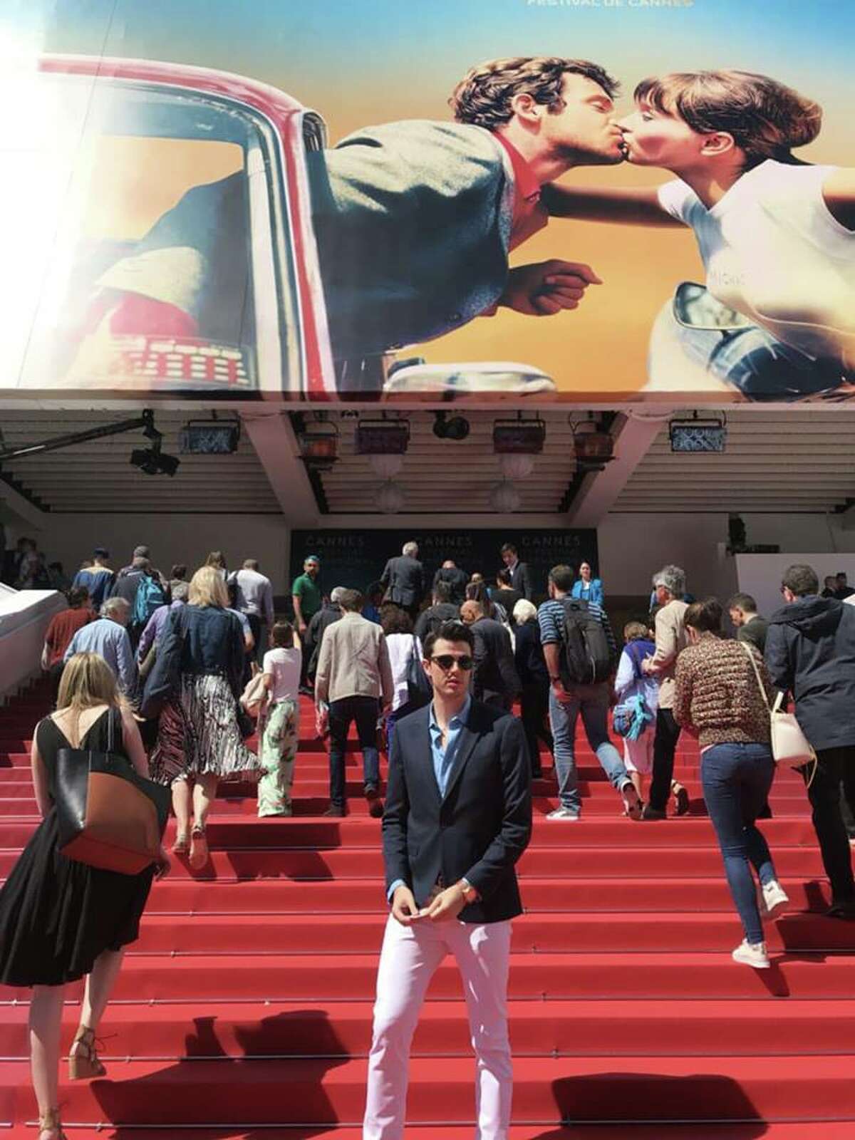 Houston filmmaker Chasen Parker at the Cannes Film Festival.