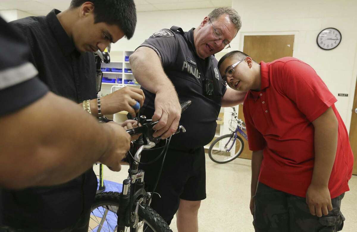 SAPD bike officers teach mechanics to special needs students