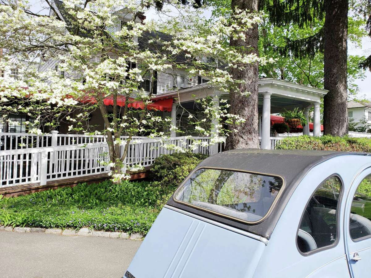 The Roger Sherman Inn, scene of the Royal Wedding Viewing brunch, is beautiful at this season.
