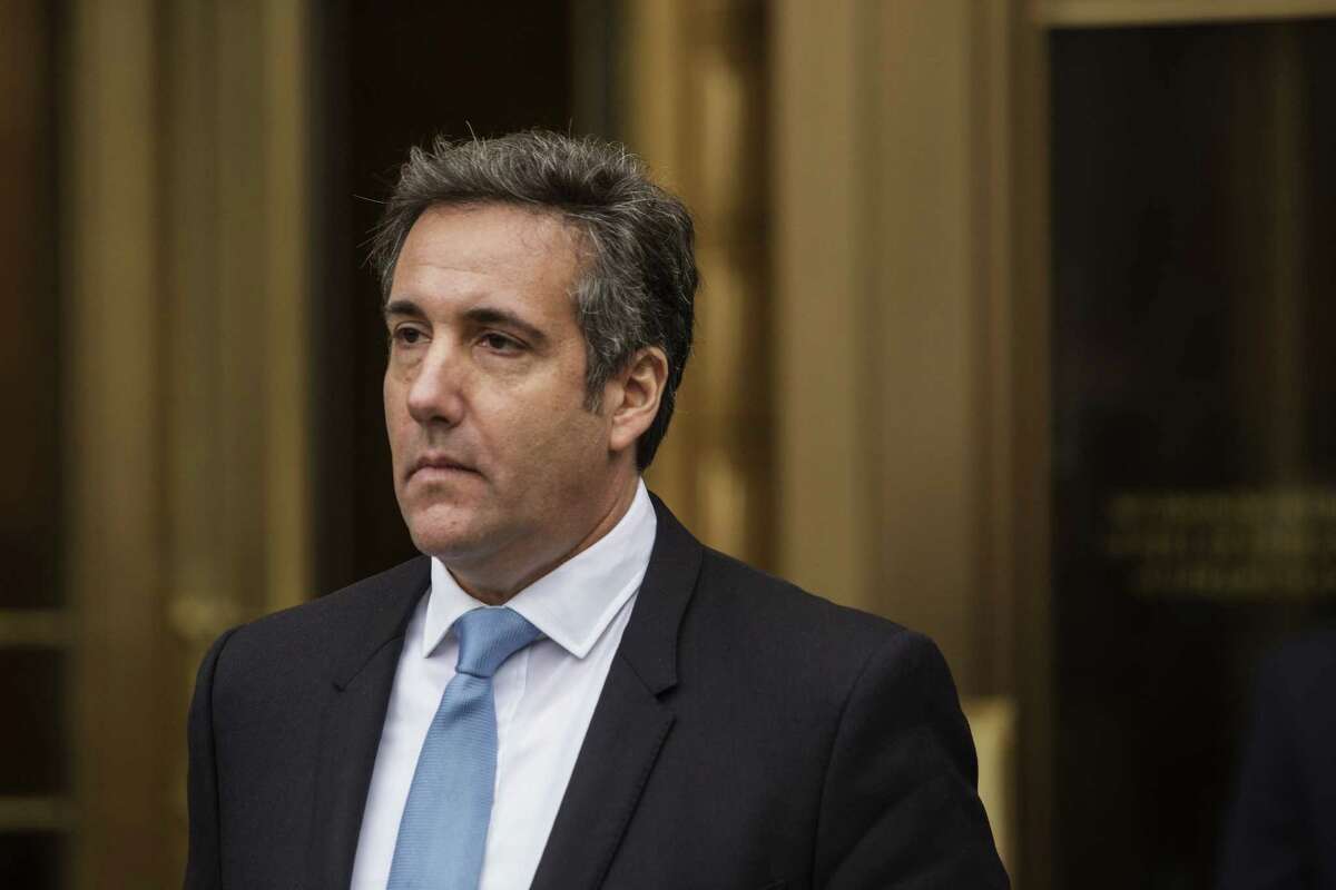 Michael Cohen, personal lawyer to President Donald Trump, exits from Federal Court in New York on April 16, 2018.