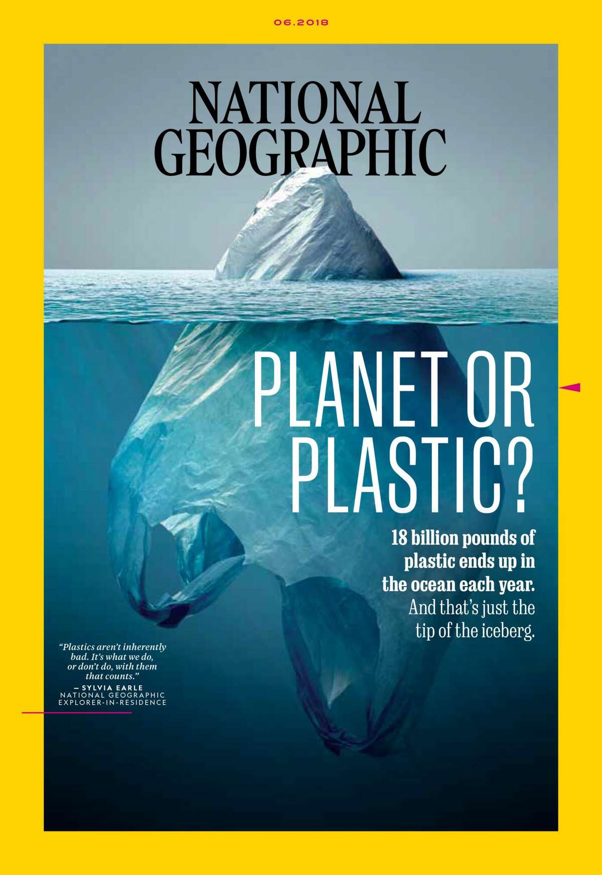 National Geographic's June 2018 "Planet or Plastics?" cover by Vaughn Wallace has a lot of people talking.