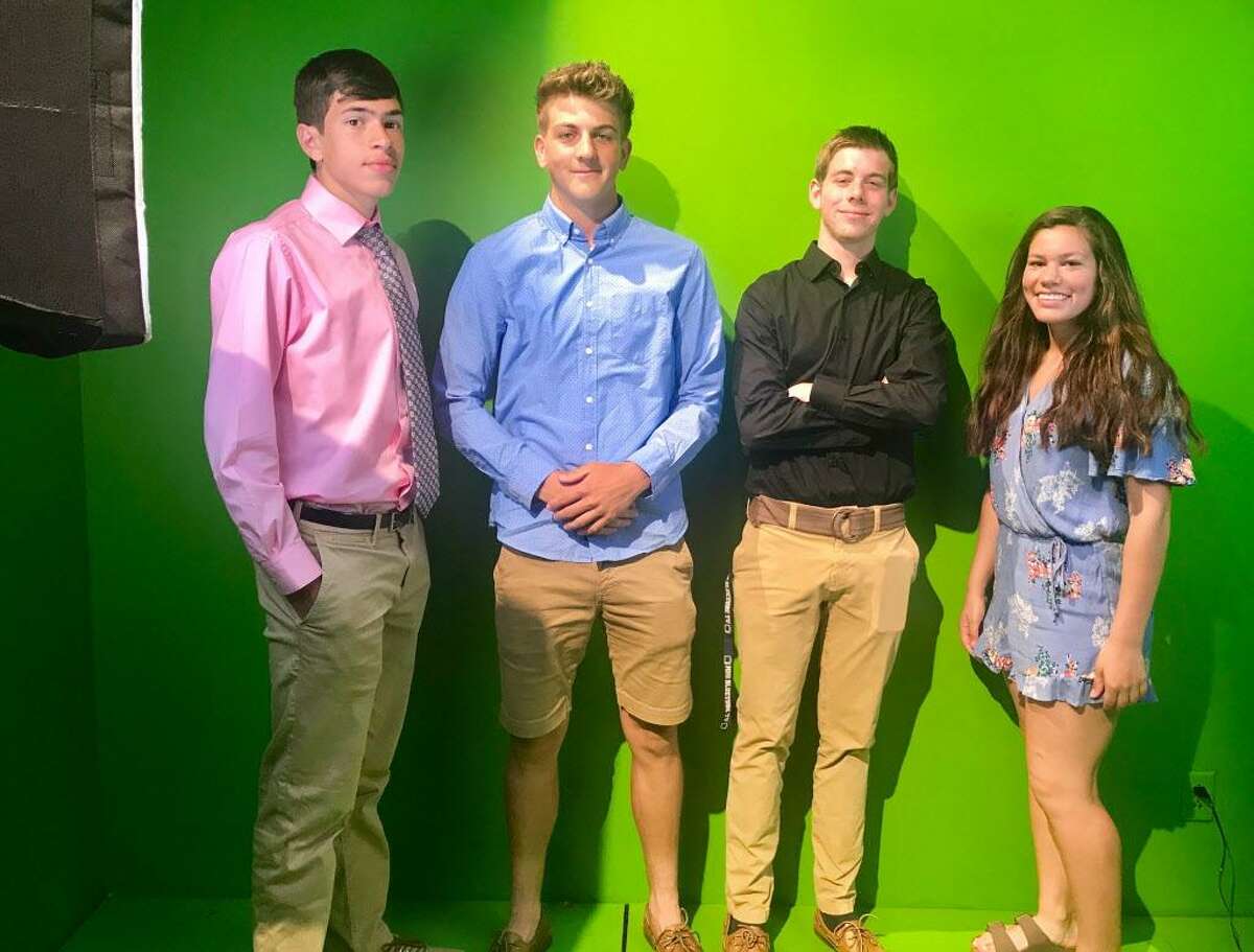Middletown High School students Matt Tomer, Carson Fitzner, Jon Monahan and Monica Flores, who are taking Lauren Pszcozolkowski’s Blue Tubes media studies class, are traveling to Moscow, Russia, in June to attend the World Cup to interview fans there and others on the street. They will then create a video showcasing the experience.