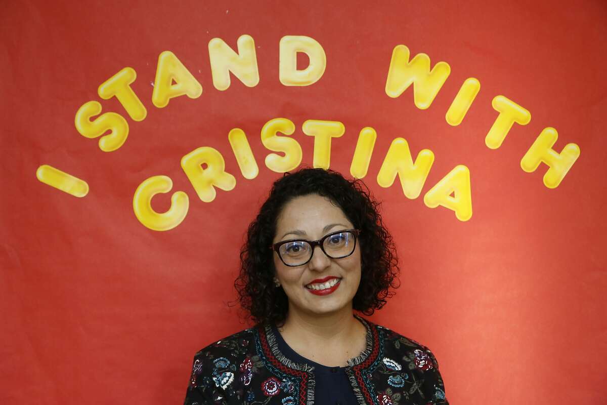 In this April 27, 2018, photo, California Assemblywoman Cristina Garcia, D-Bell Gardens, poses for a picture at her campaign headquarters in Downey, Calif. Outside investigators on Thursday, May 17, cleared Garcia, who was once at the forefront of the state's #MeToo movement of allegations that she groped a male staff member in 2014. (AP Photo/Damian Dovarganes)