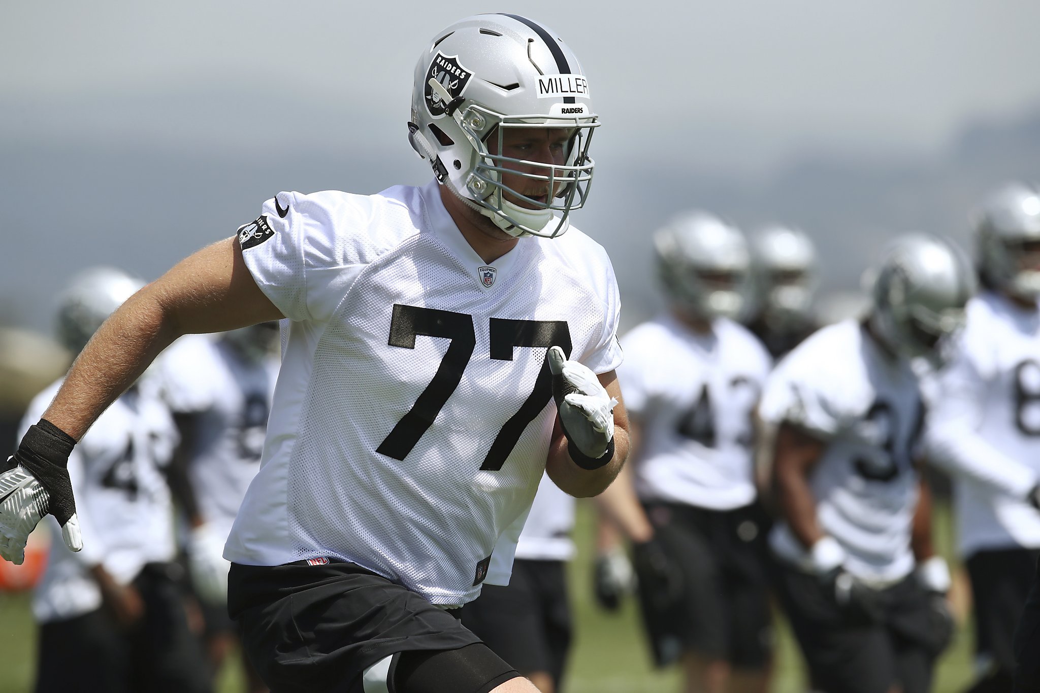 Raiders’ Kolton Miller learning quickly in first training camp