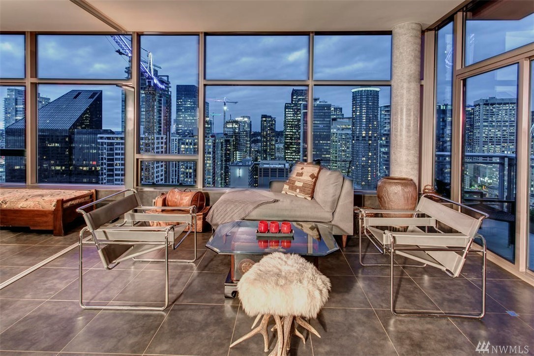 Downtown penthouse is a glittery glass jewel box
