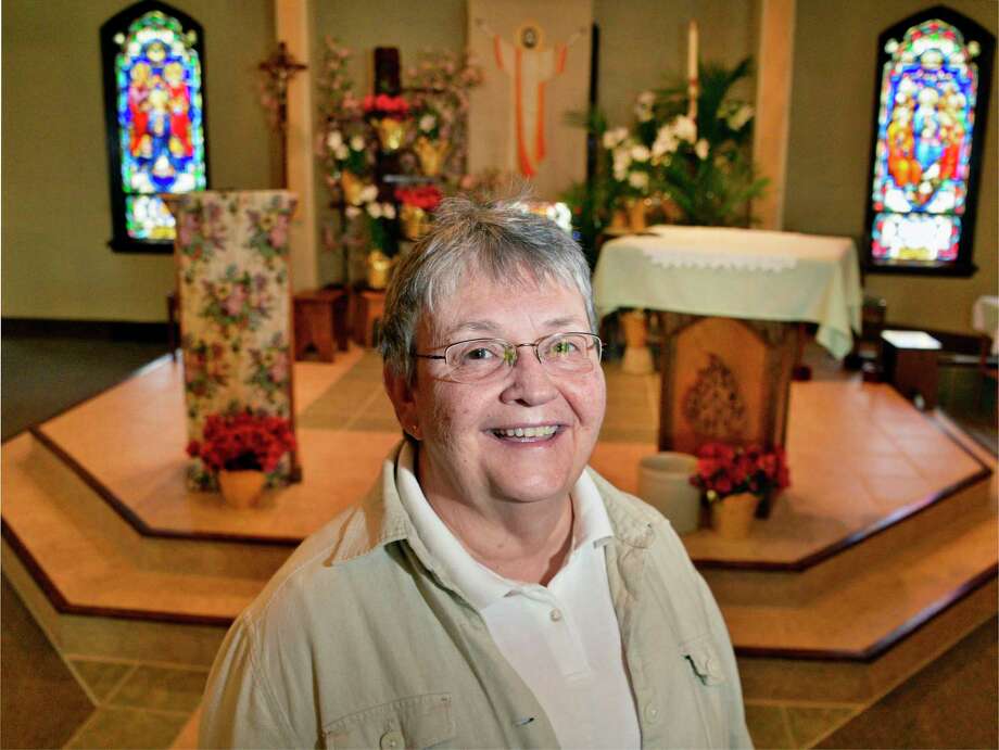 Sister Mary Lou Liptak in the chapel of St. Lucy/St. Bernadette Church Thursday May 10, 2018 in Altamont, NY.  (John Carl D'Annibale/Times Union) Photo: John Carl D'Annibale / 20043748A