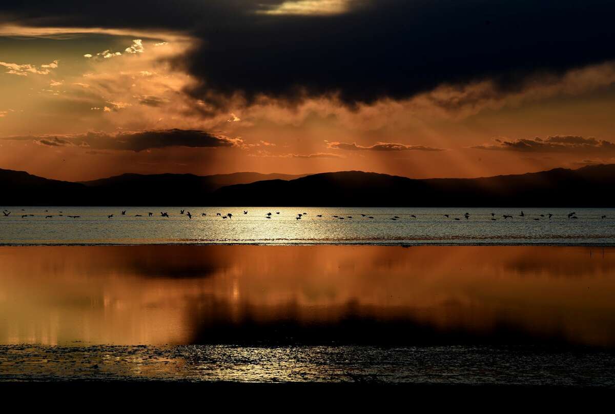 California's largest lake is facing major environmental problems with a decreasing water level, increasing salinity and a new public health problem linked to airborne toxic dust left behind by the lake's receding water.