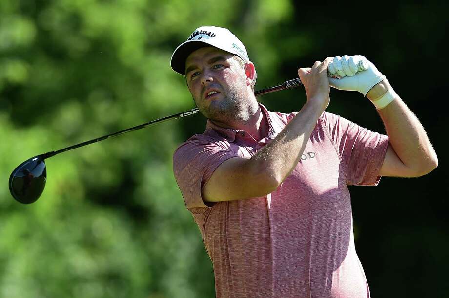 DALLAS, TX - MAY 18:  Marc Leishman of Australia plays his tee shot on the 18th hole during the second round of the AT&T Byron Nelson at Trinity Forest Golf Club on May 18, 2018 in Dallas, Texas.  (Photo by Jared C. Tilton/Getty Images) Photo: Jared C. Tilton / 2018 Getty Images