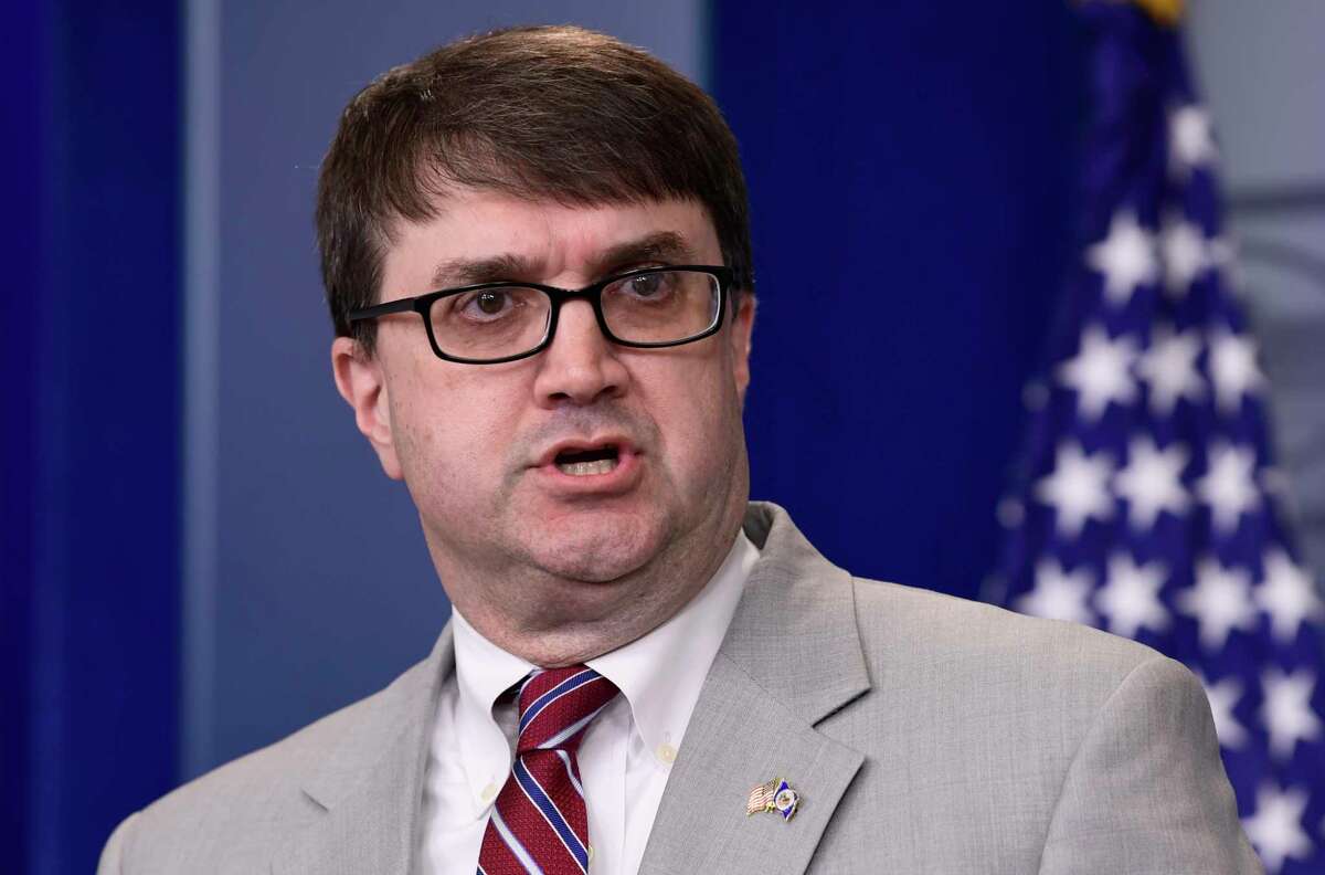 Acting Veterans Affairs Secretary Robert Wilkie speaks during the daily briefing at the White House in Washington, Thursday, May 17, 2018. President Donald Trump announced Friday that he is nominating Wilkie to permanently lead the Department of Veterans Affairs. (AP Photo/Susan Walsh)