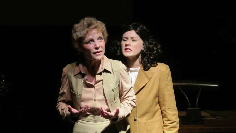 Roxanne Fay, left, and Olivia Howell&nbsp;in "Leni" at Bridge Street Theatre. Photo: Picasa, John Sowle