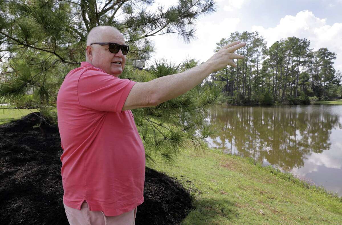Timarron Lakes resident Frank Gore, whose home has flooded twice in three years, talks about how the original developers made changes to the natural Spring Creek flow that he and other residents believe exacerbate flooding.