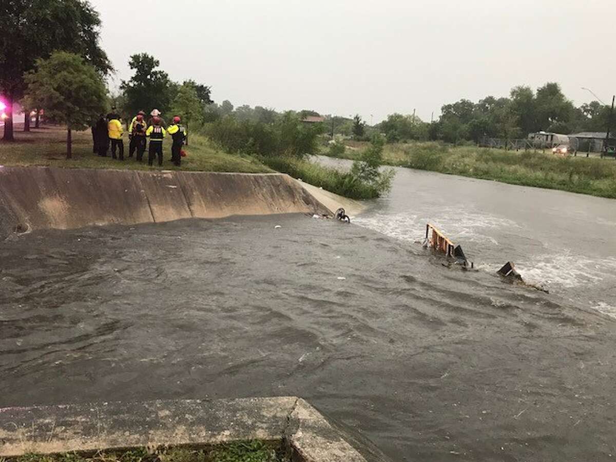 Woman pulled from drainage ditch near Woodlawn Lake after being swept