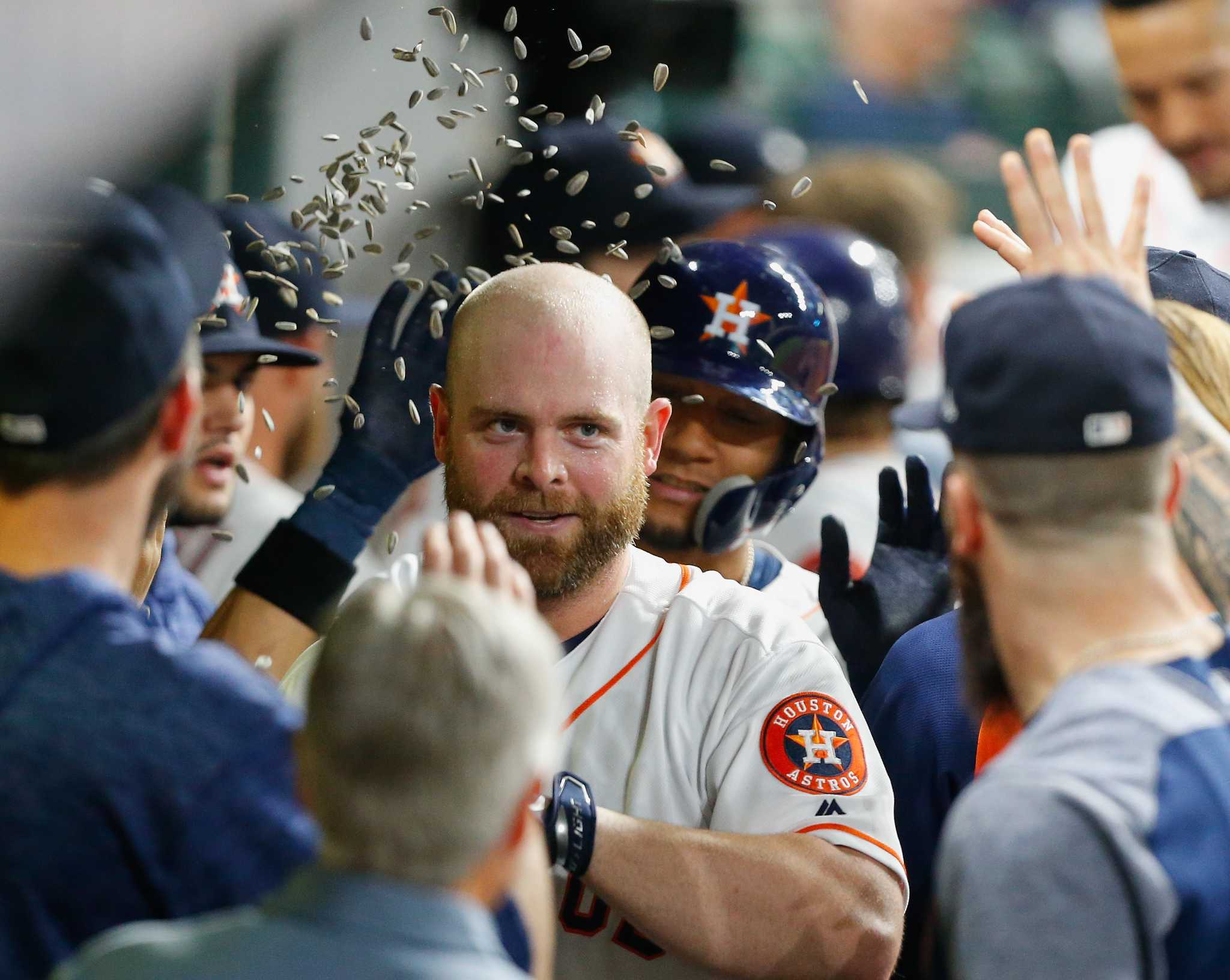 Houston Astros pull off grand-slam tribute to teammate in hysterical  dress-up day - CultureMap Houston