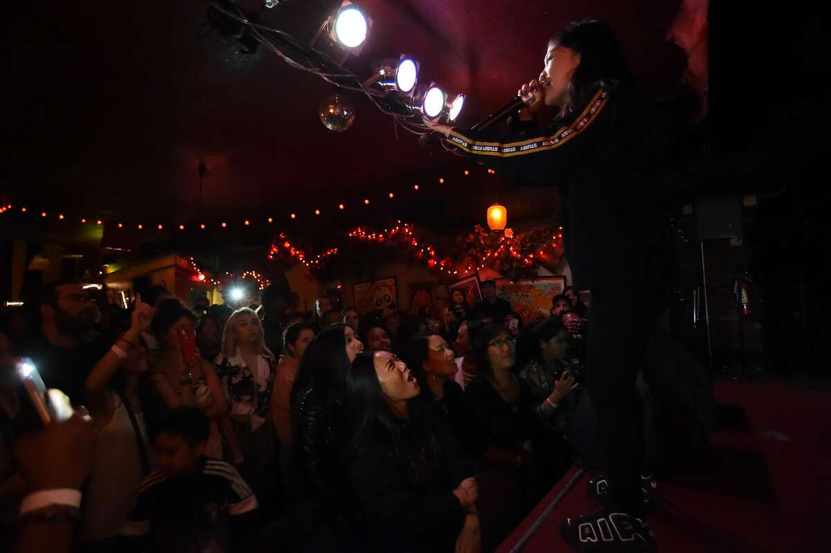 Rapper Ruby Ibarra performs at Bottom of the Hill in San Francisco Saturday May 19, 2018.