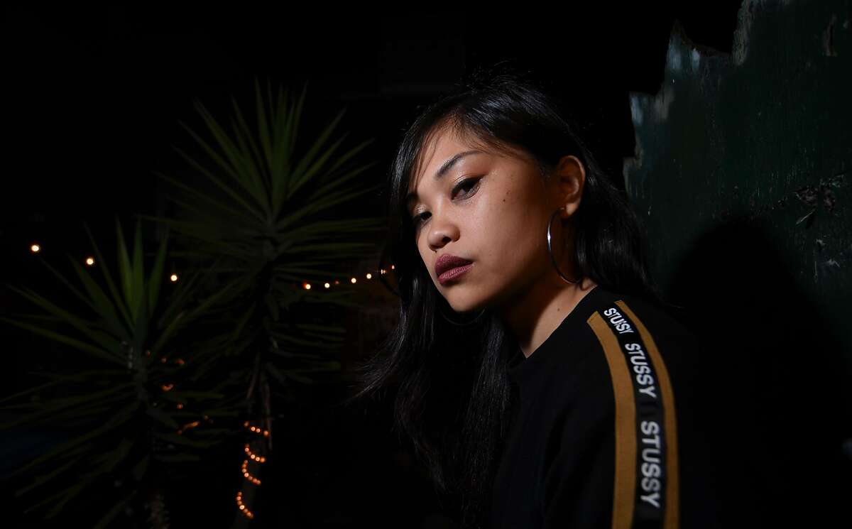 Rapper Ruby Ibarra backstage before her set at Bottom of the Hill in San Francisco Saturday May 19, 2018.