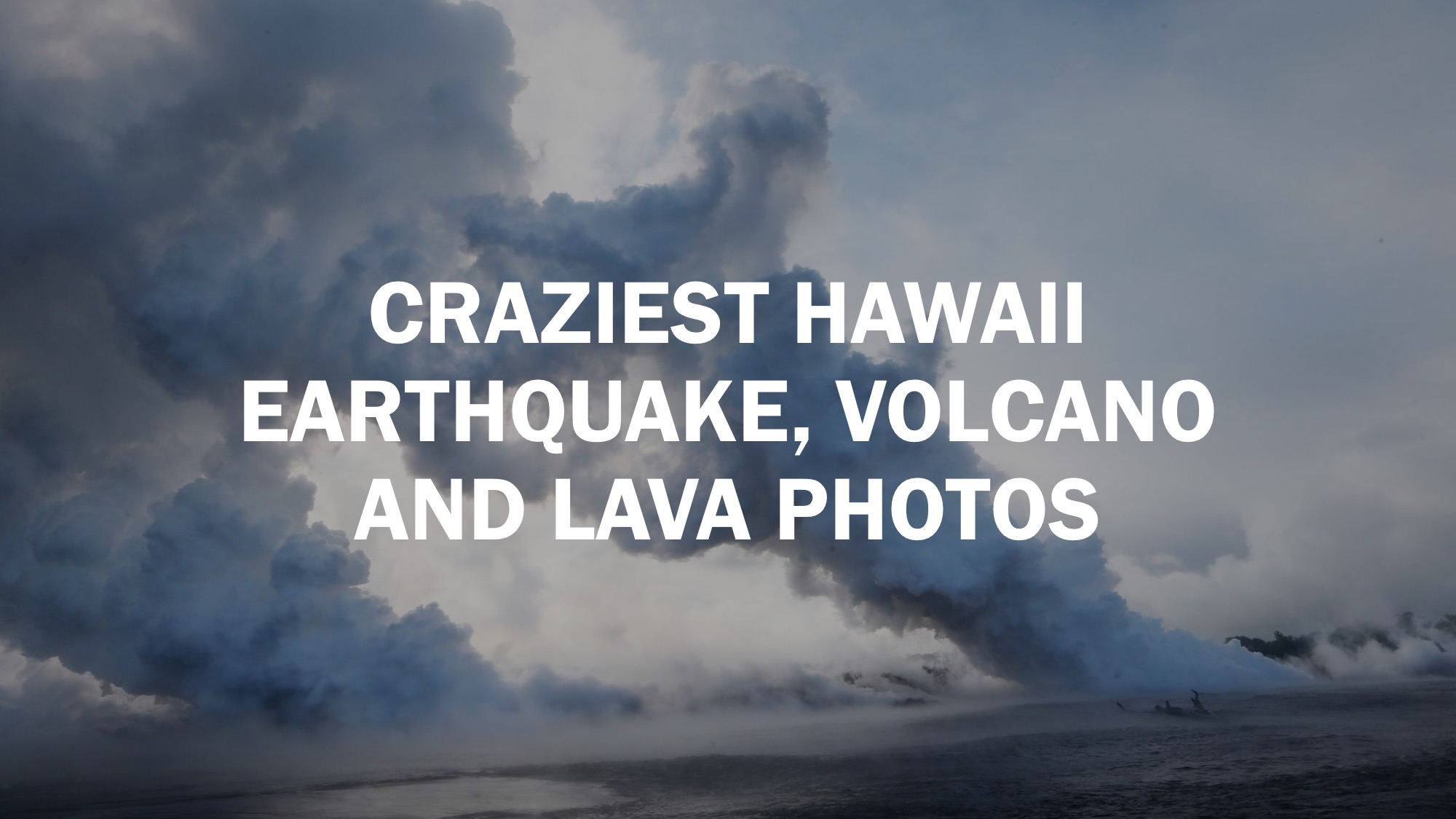 Craziest Kilauea Photos Golfers Continue Game With Ash Cloud Towering Above