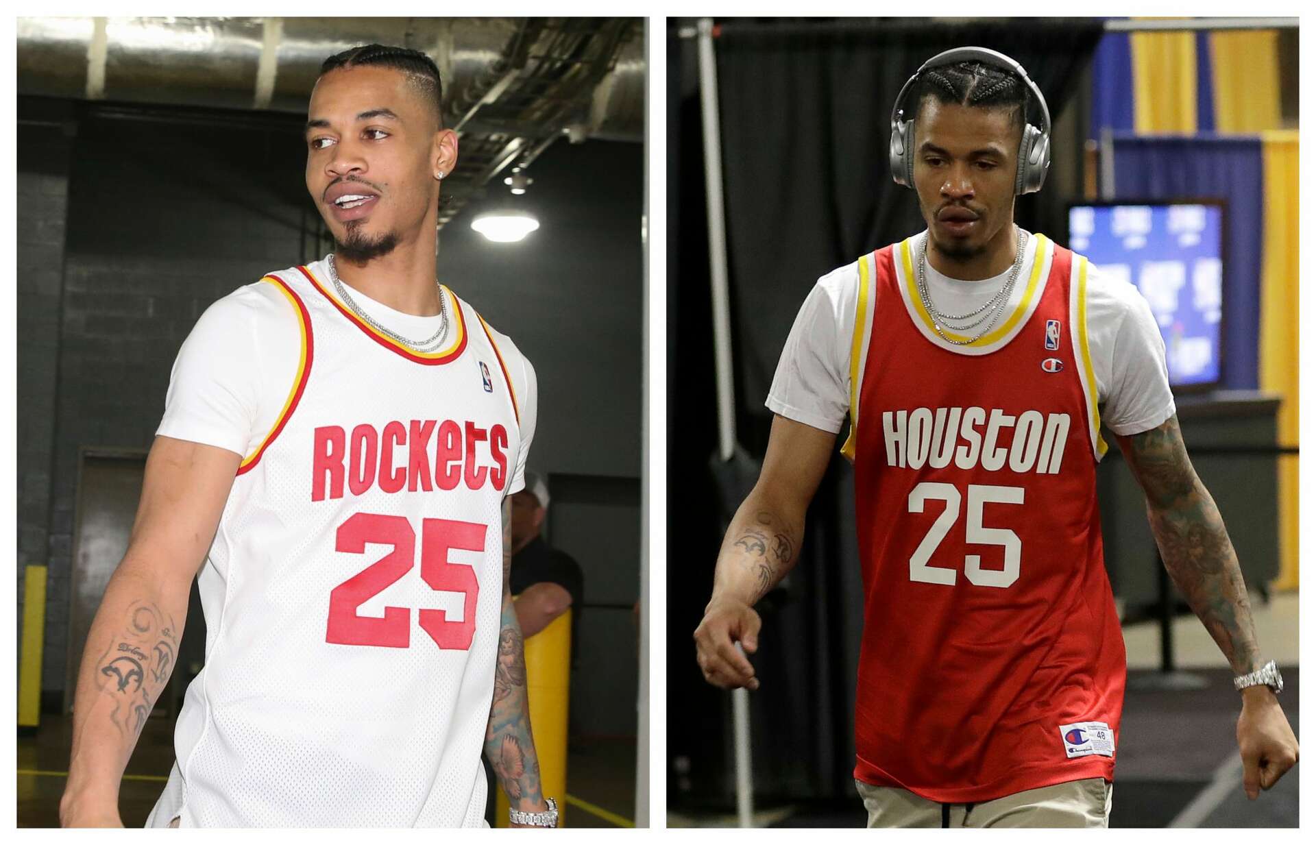 Rockets Gerald Green and his lucky Robert Horry throwbacks