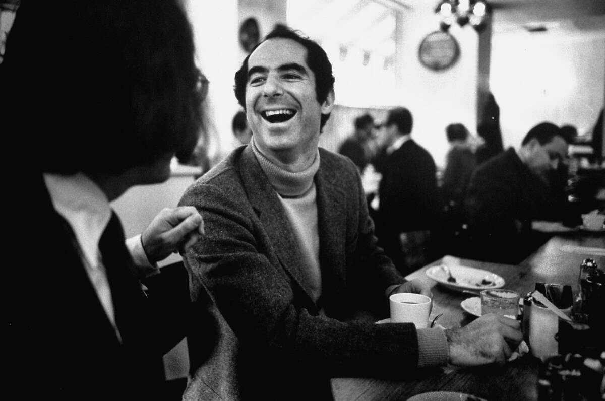 Philip Roth at a lunch counter in Newark, N.J., in 1968.