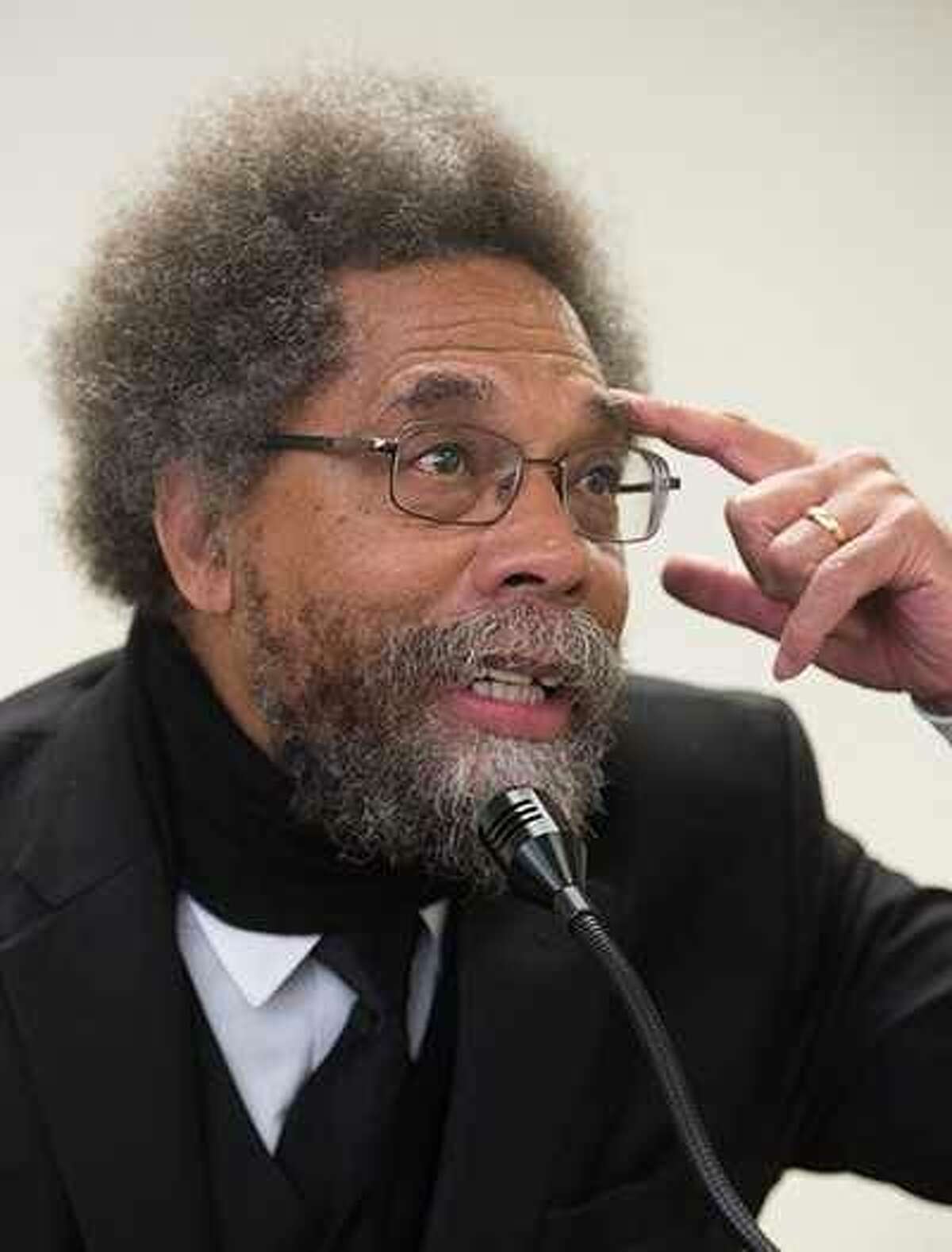 Dr. Cornel West, well-known political and social activist, Harvard University professor, best-selling author and theologian, spoke at the SIUE East St. Louis Center on Thursday, May 17.