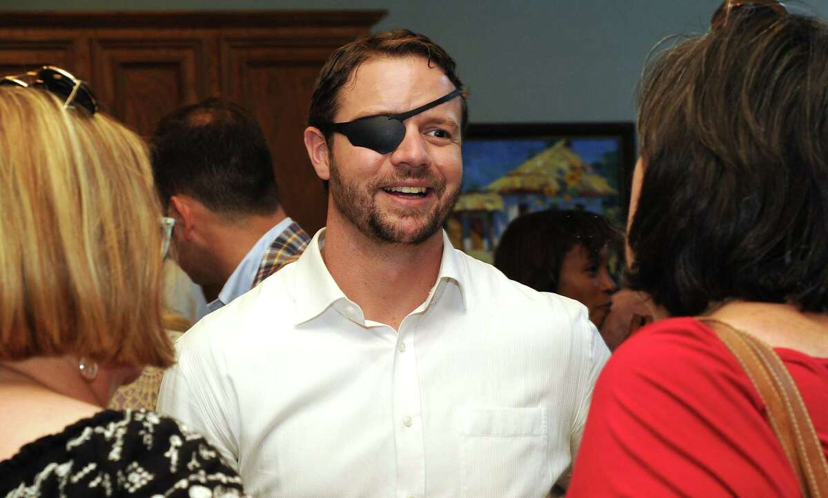 Dan Crenshaw, a former Navy SEAL running for the 2nd Congressional District, is the Republican candidate in the race to replace retiring U.S. Rep. Ted Poe.