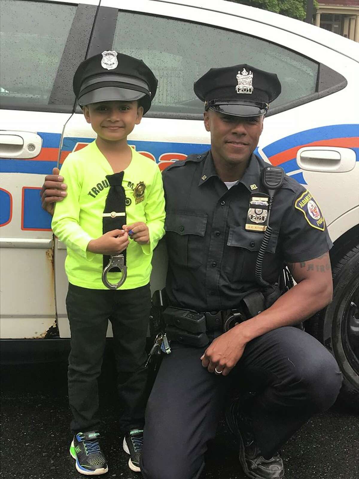 Photos: 6-year-old boy fighting cancer 'joins' Albany police