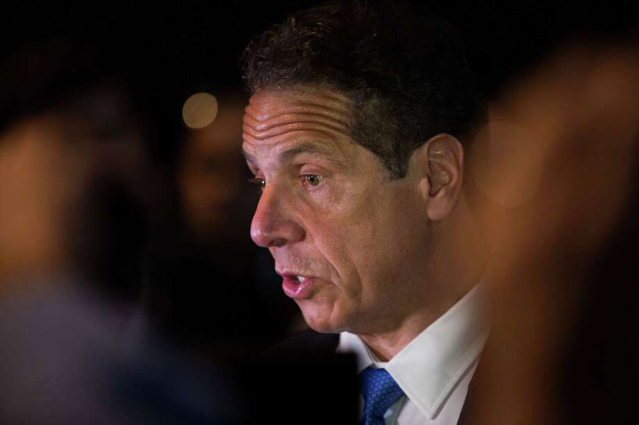 HEMPSTEAD, NY - MAY 23: Gov. Andrew Cuomo speaks to the press during the New York Democratic convention at Hofstra University on May 23, 2018 in Hempstead, New York. Hillary Clinton attended the event to support Governor Andrew Cuomo's bid for a third term. (Photo by Kevin Hagen/Getty Images) Photo: Kevin Hagen / 2018 Getty Images