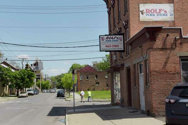 A view looking east on Lexington Ave. near RolfÕs Pork Store on Wednesday, May 23, 2018, in Albany, N.Y.   (Paul Buckowski/Times Union)