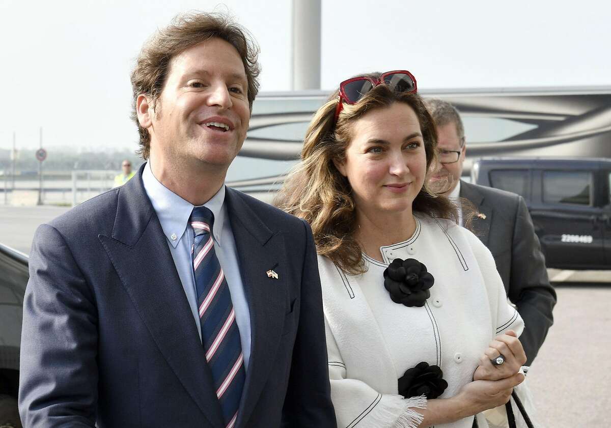 Designated US ambassador to Austria Trevor D Traina and his wife Alexis S Traina arrive at the airport in Schwechat near Vienna, Austria on May 18, 2018. / AFP PHOTO / APA / HANS PUNZ / Austria OUTHANS PUNZ/AFP/Getty Images