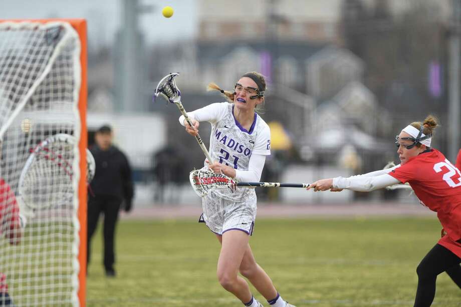 Guilderland High School graduate Morgan Hardt of the James Madison women's lacrosse team. (Courtesy of James Madison)