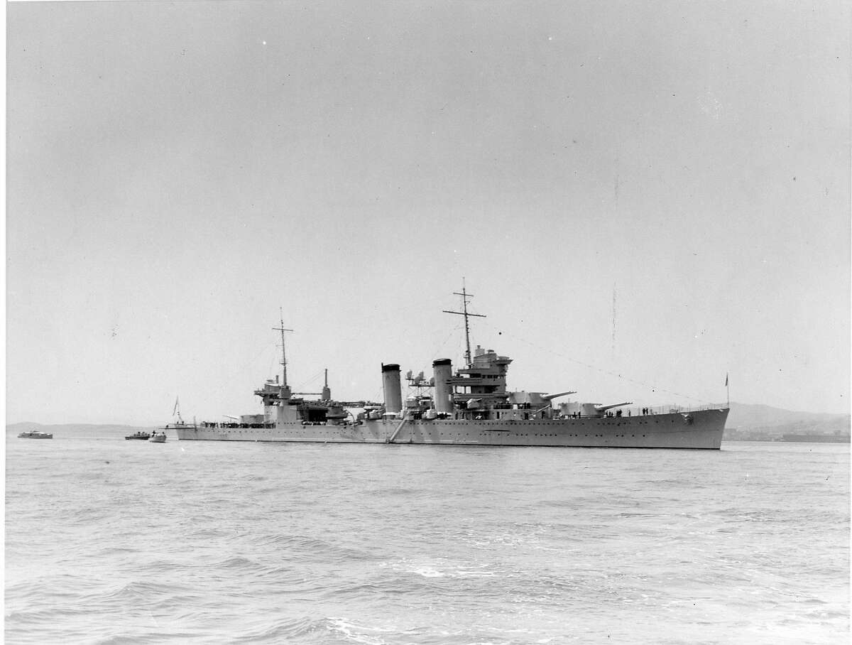 美国旧金山号重型巡洋舰，1934年4月28日