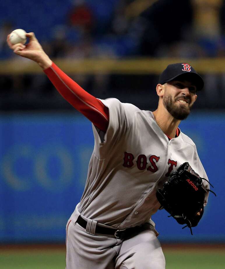 ST PETERSBURG, FL - MAY 24:  Rick Porcello #22 of the Boston Red Sox pitches during a game against the Tampa Bay Rays at Tropicana Field on May 24, 2018 in St Petersburg, Florida.  (Photo by Mike Ehrmann/Getty Images) Photo: Mike Ehrmann / 2018 Getty Images