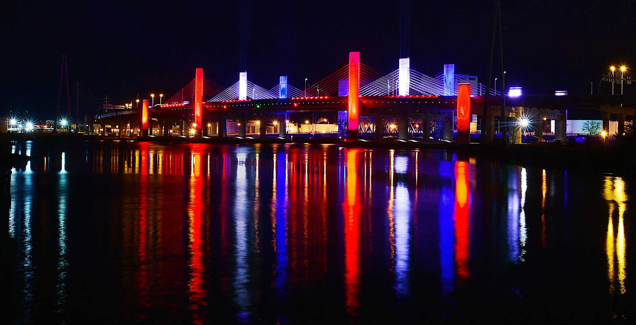 ‘Q Bridge’ to be red, white and blue this weekend