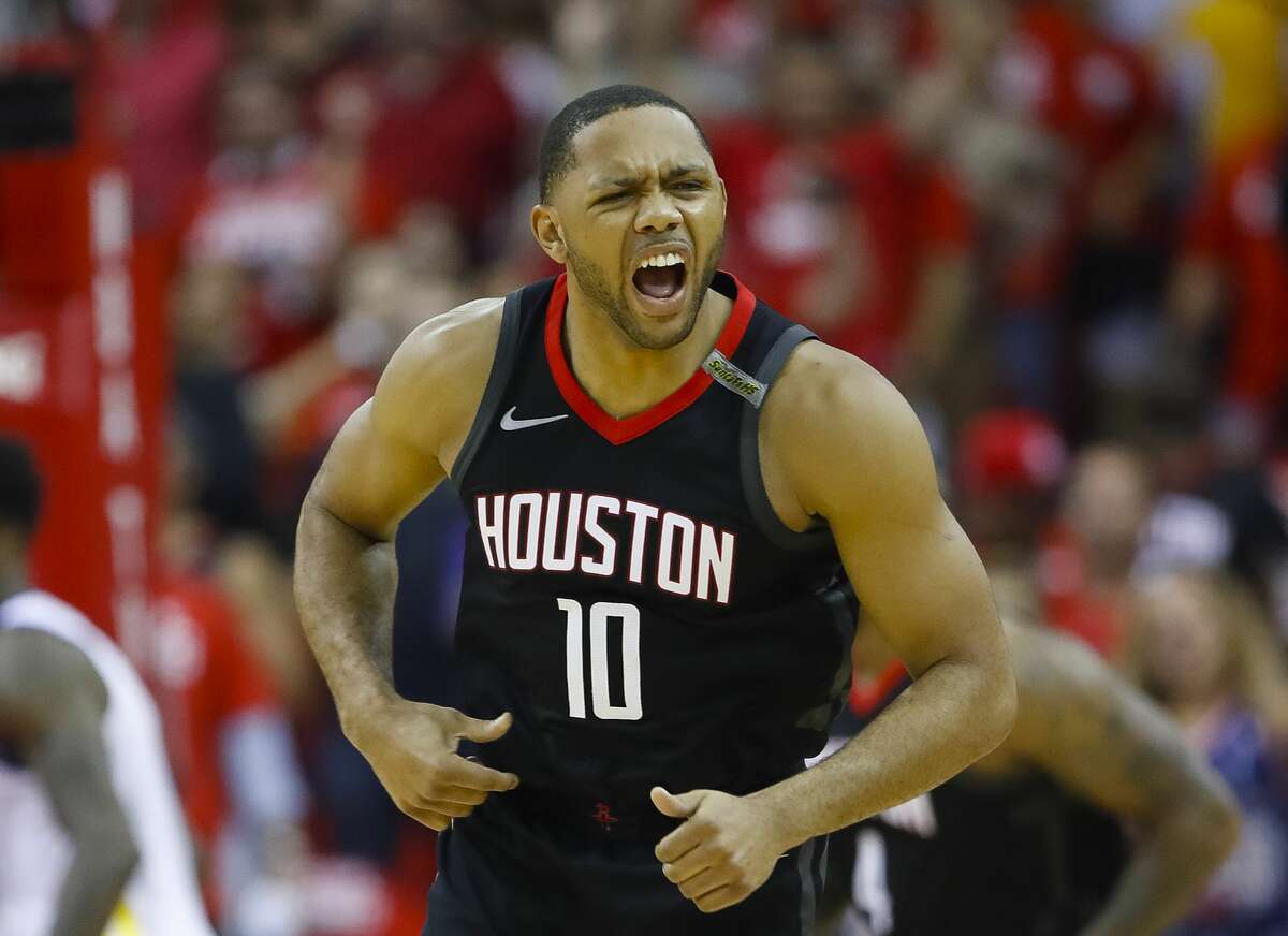 Eric Gordon, whose fourth-quarter play helped seal the Game 5 win over the Warriors, will move into the starting lineup Saturday with Chris Paul out.