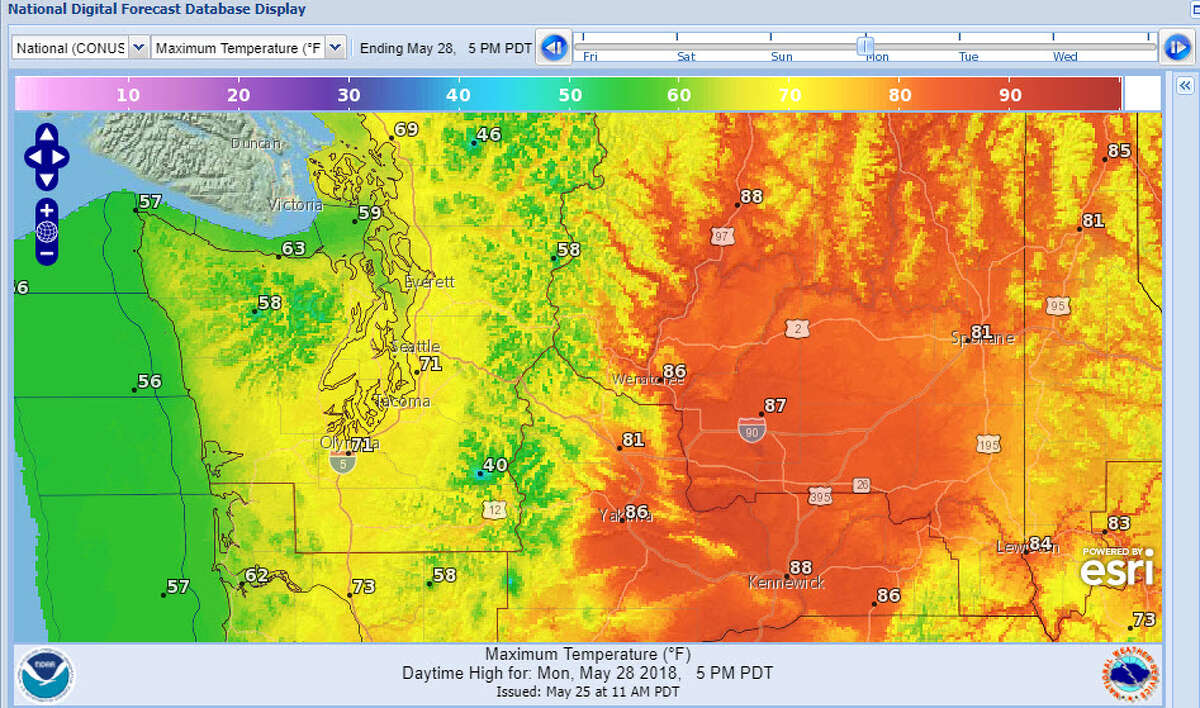 Seattle on track for hottest May on record, should tie for driest