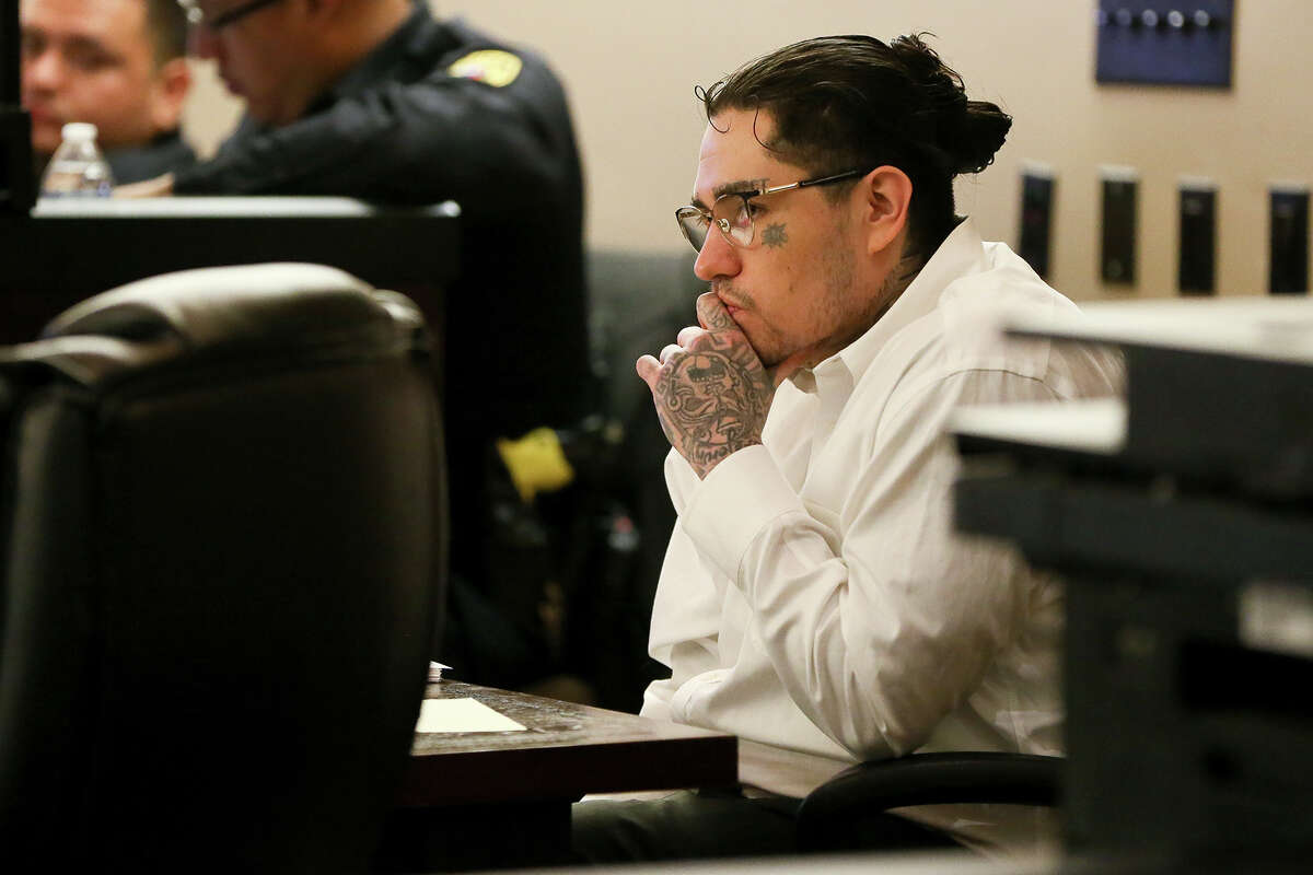 Daniel Moreno Lopez, 31, sits in the courtroom during the first day of testimony in his retrial of in the 379th state District Court at the Cadena-Reeves Justice Center on Friday, May 25, 2017. Lopez is one of three defendants charged with killing Jose Luis Menchaca who was beaten with aluminum baseball bats, his limbs cut off and grilled on a barbecue pit. Lopez's first trial in March, 2017 ended in a mistrial. MARVIN PFEIFFER/mpfeiffer@express-news.net