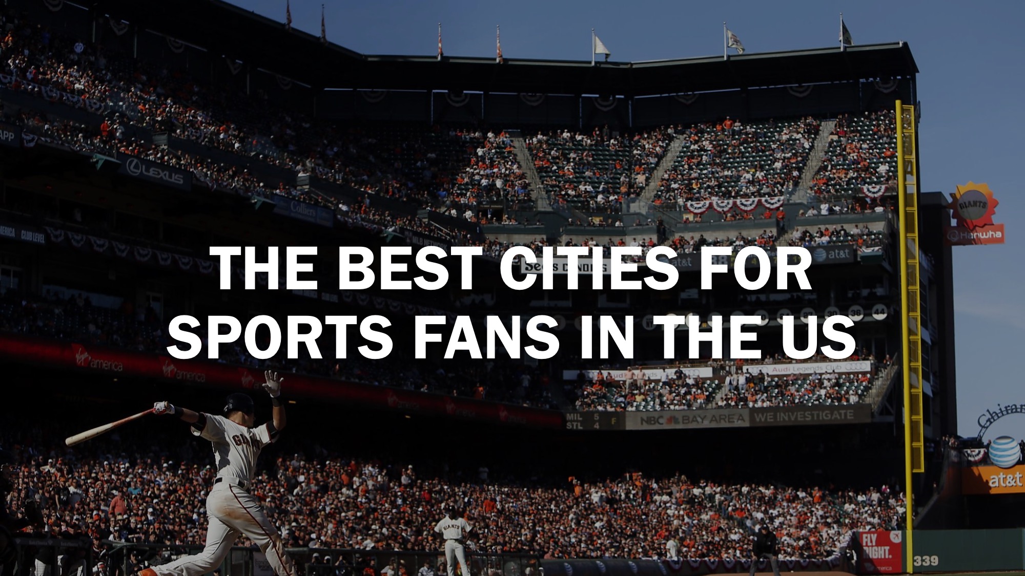 The best cities for sports fans in the US