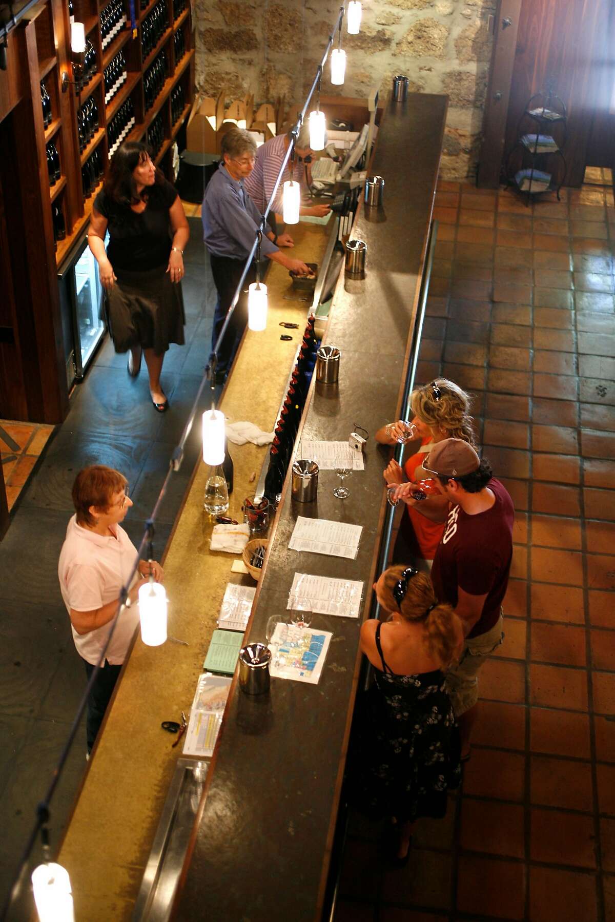 The tasting room at Buena Vista winery in Sonoma, Calif., on July 28, 2008.