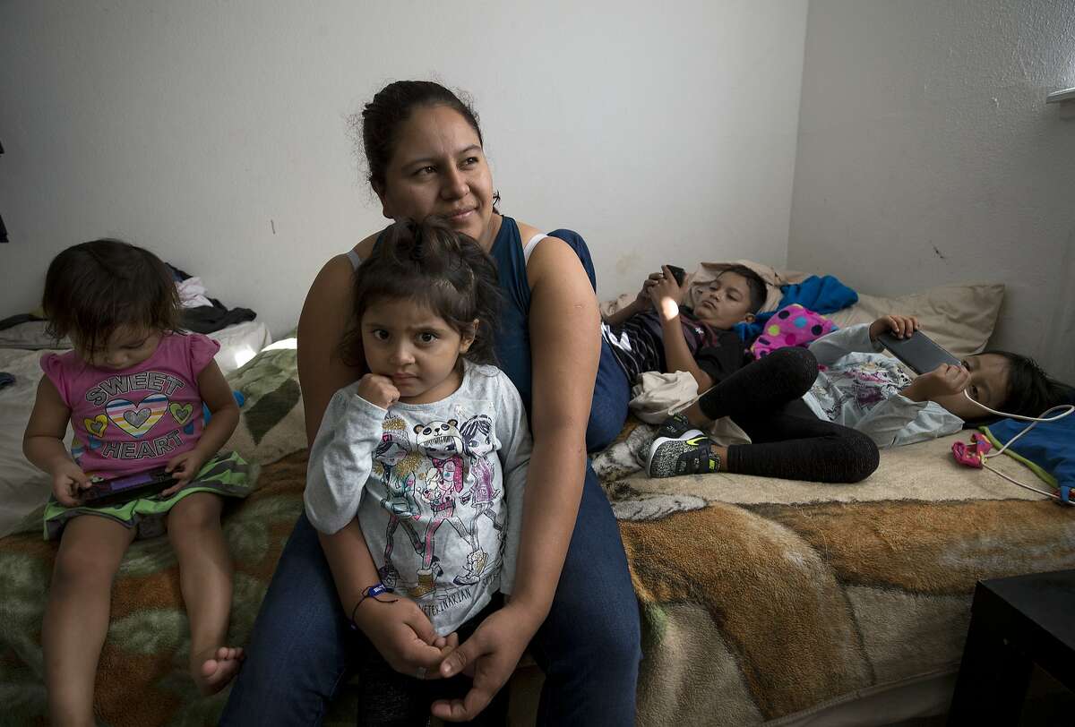 Once parents are separated from their children, it can be difficult to find them. Silvia Torres crossed the border in a different group from her husband who was carrying their twin daughters. The husband was detained and deported, while the twins were placed in a foster shelter. Torres did not know where the twins were until a lawyer in the detention facility she was detained tracked them down two weeks later. They are now in Houston. ( Godofredo A. Vasquez / Houston Chronicle )
