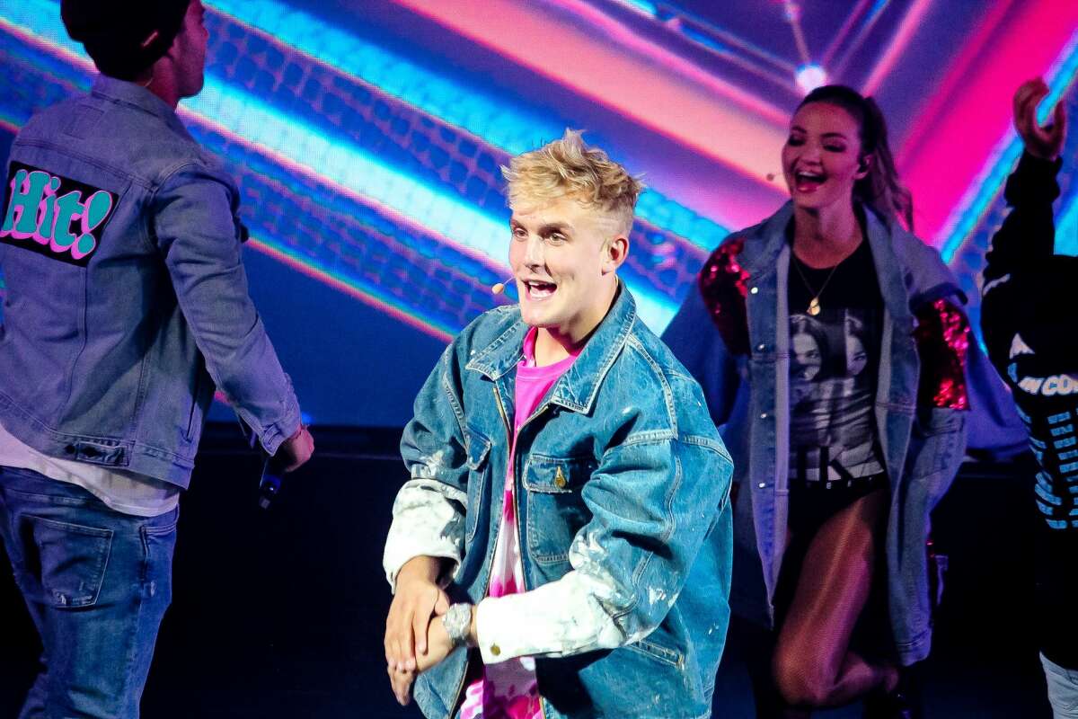 Entertainer and YouTube personality Jake Paul & Team brought their unique stylings to San Antonio's Aztec Theater Friday night, May 25, 2018, to the delight of area fans and YouTubers.