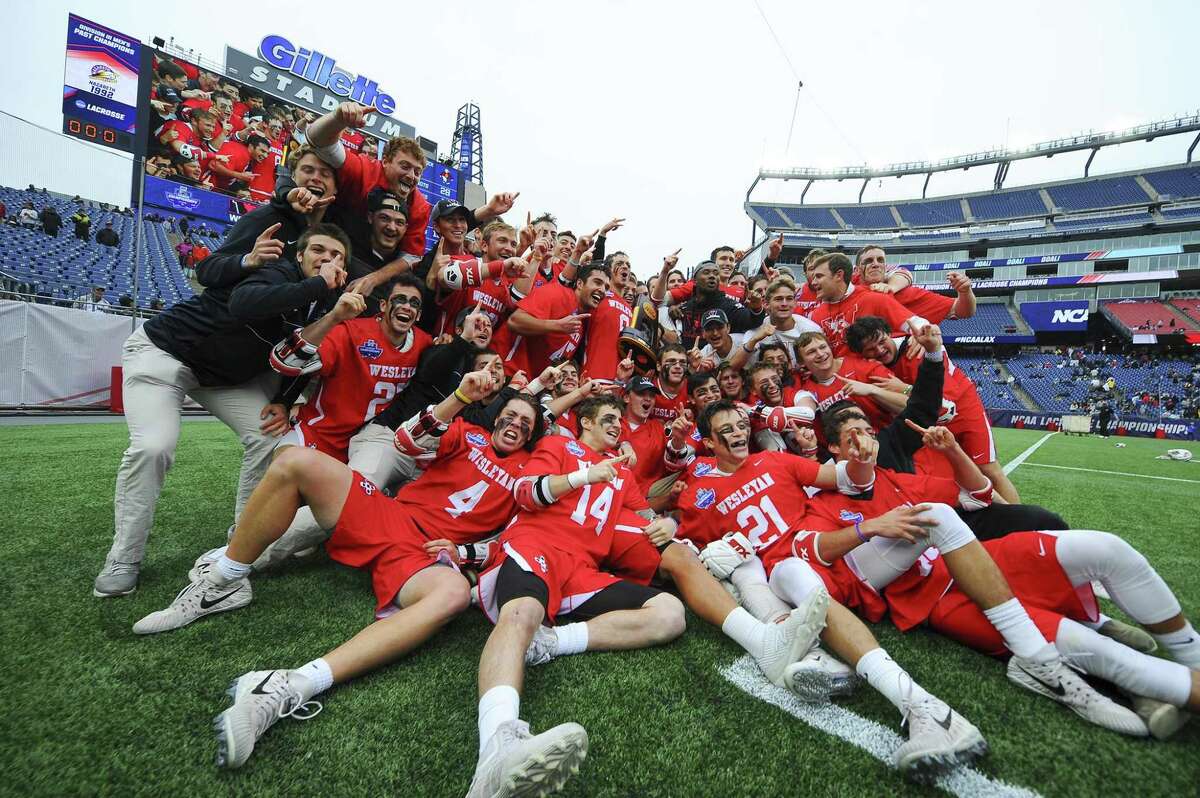 The Wesleyan men’s lacrosse team defeated Salisbury 8-6 Sunday at Gillette Stadium in Foxborough, Mass. to win its first national championship.
