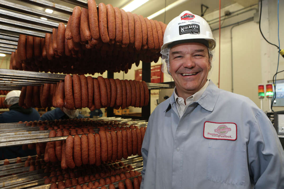Michael Kiolbassa of Kiolbassa Smoked Meats stands in the packaging area of the sausage making company Thursday March 22, 2018. Located at 1325 S. Brazos street on San Antonio's West Side, the company has been making meat products since 1949 and distributes in 48 states now.