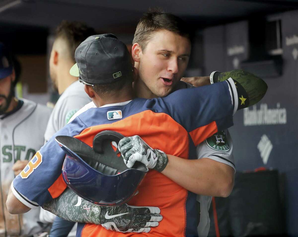 'Hugs for homers' an Astros' dugout tradition