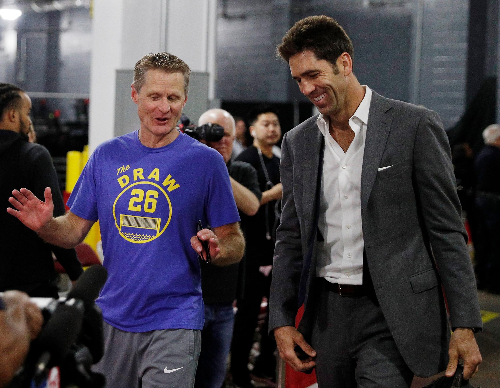 Former Warriors GM Bob Myers makes appearance at 49ers vs. Giants Thursday  Night Football