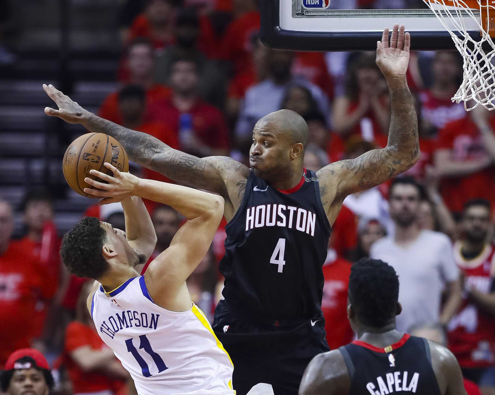 Rockets' P.J. Tucker played in Game 7 hours after triple ...