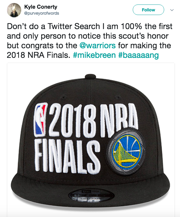 Men's Golden State Warriors New Era Charcoal 2018 NBA Finals