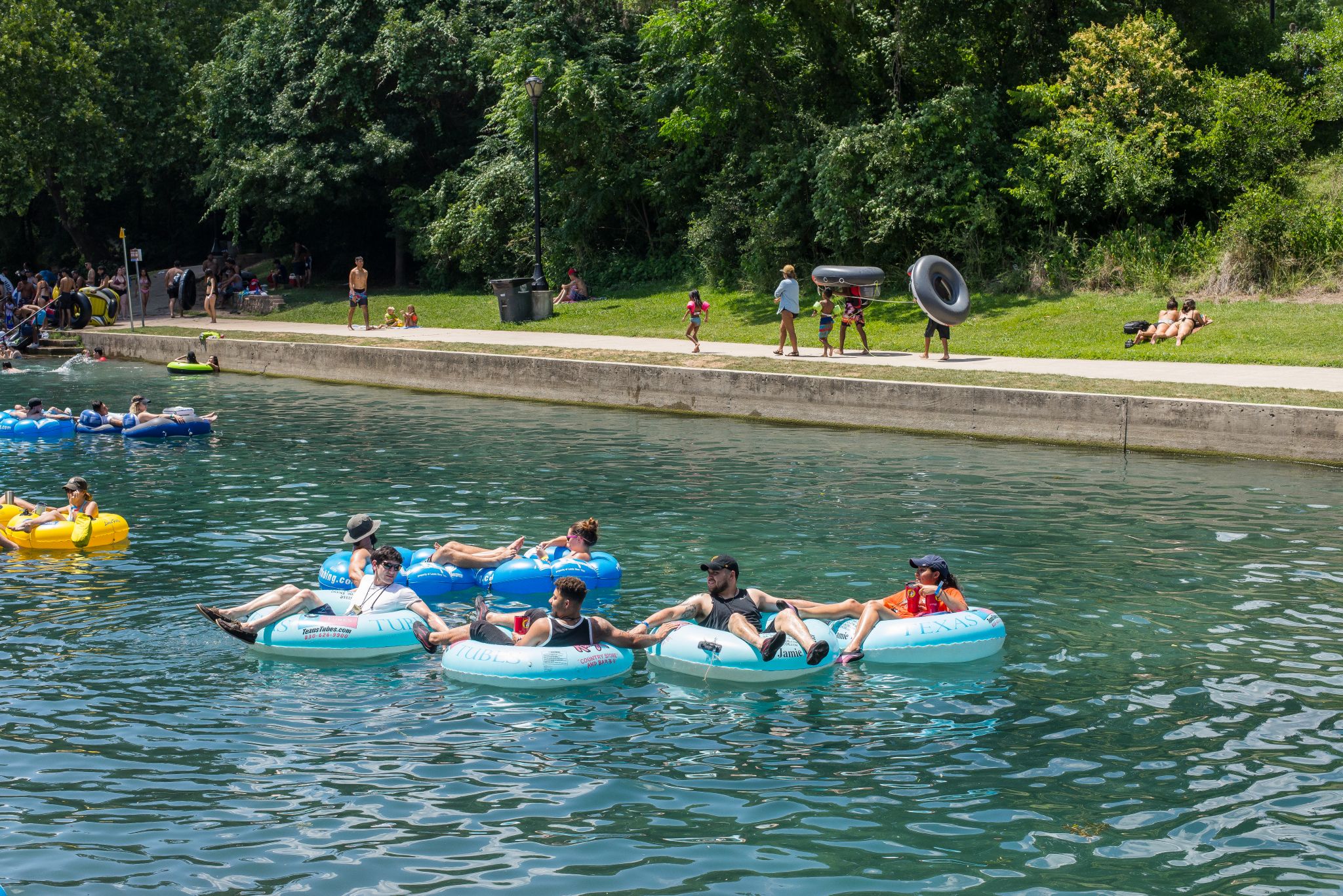 Examples Of Non-Disposable Reusable Containers For Comal River Tubing