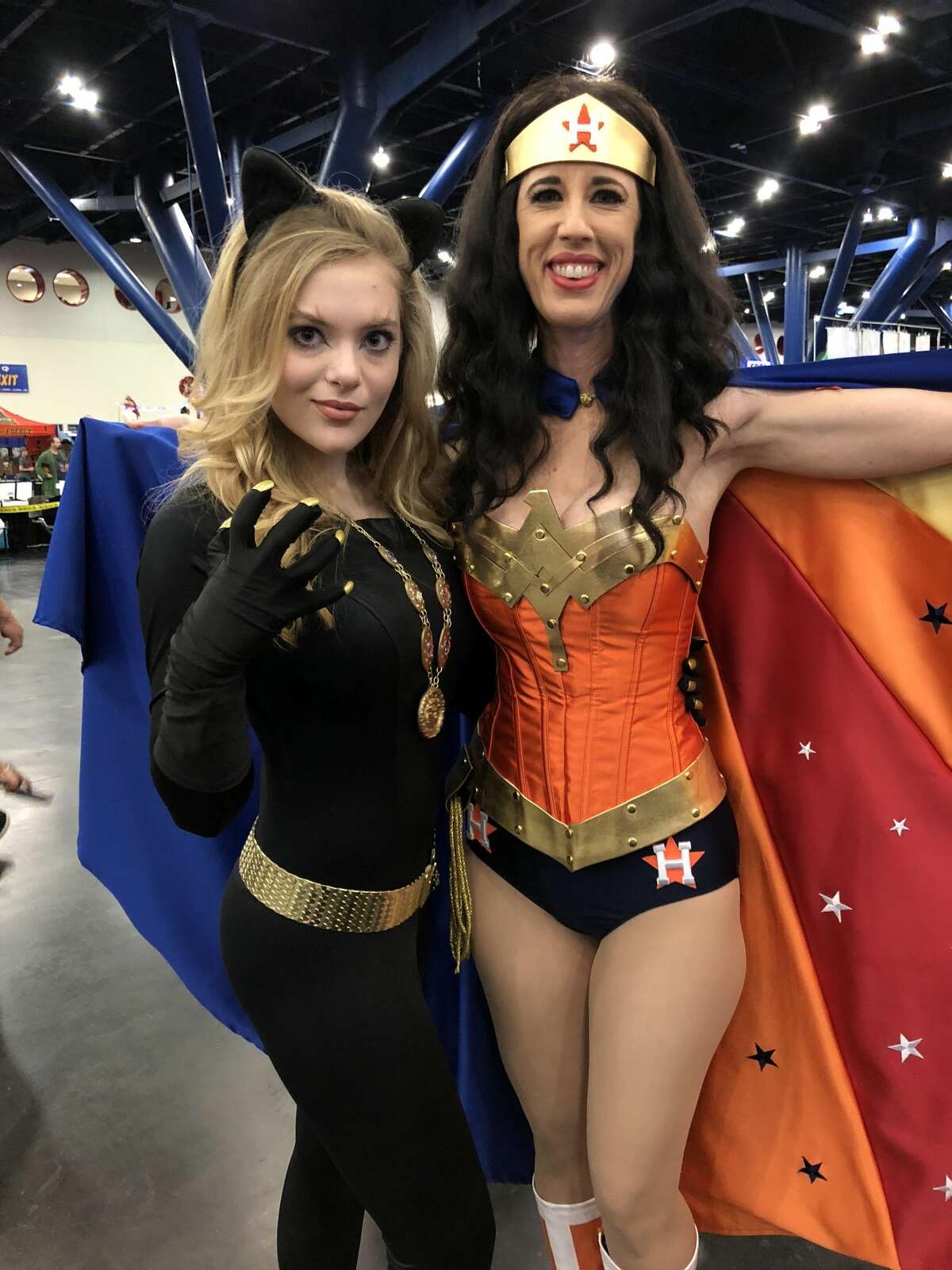 An Astros-themed Wonder Woman was one of dozens of cosplayers in attendance this past weekend at Houston's Comicpalooza.